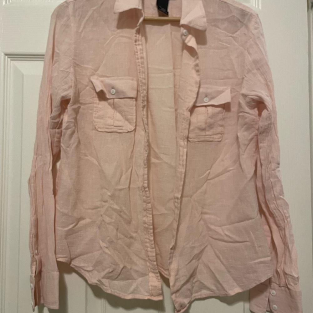Blush Pink Long Sleeved Shirt